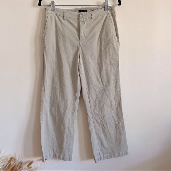 ATM ANTHONY THOMAS MELLILO Khaki Cropped Wide Leg Pants - Picture 1 of 10